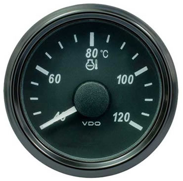 VDO SingleViu Water Temperature Gauge 120C